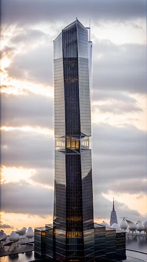 AI-generated tower iteration 2