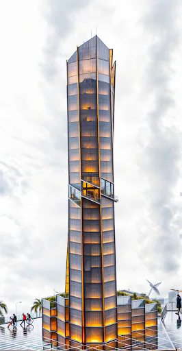 AI-generated tower iteration 6