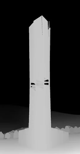 Depth map used as a ControlNet input